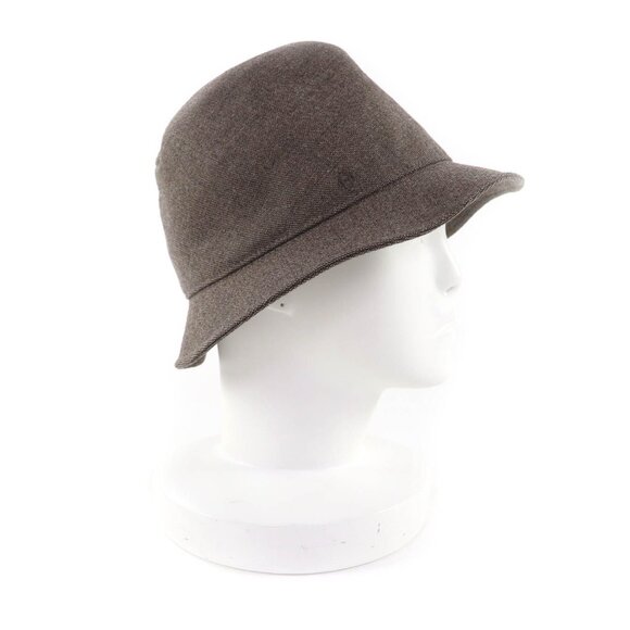 Hermes H Embroidered Bucket Hat Brown 57